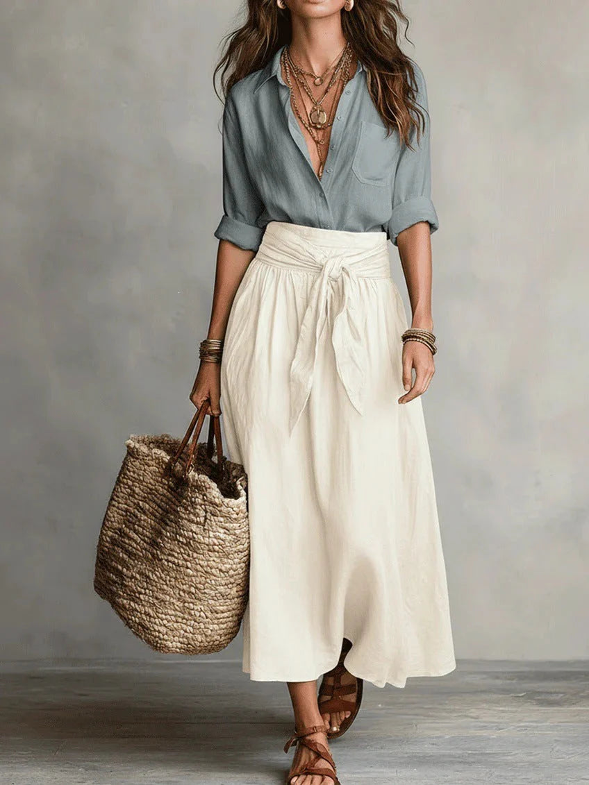 Vera | Conjunto de Top y Falda Midi