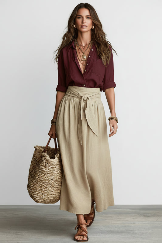 Vera | Conjunto de Top y Falda Midi