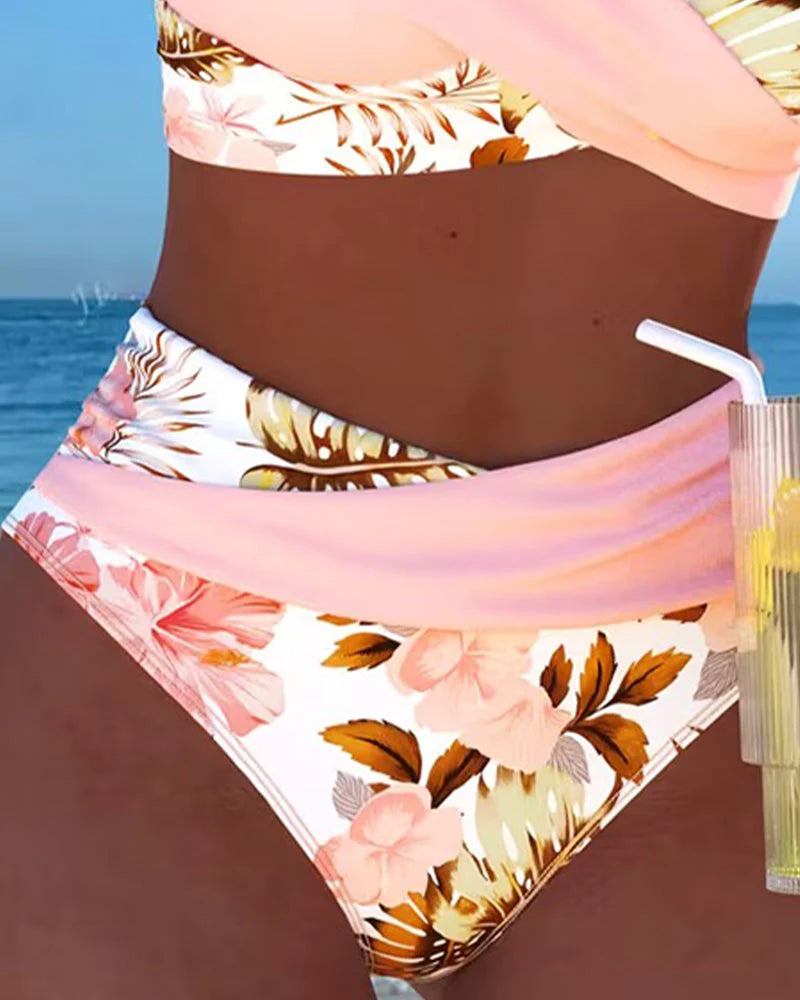 Elisa | Bikini floral en contraste