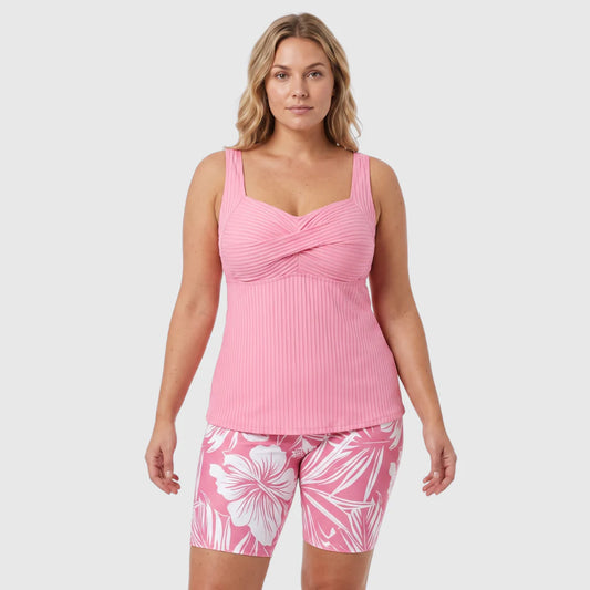 Clarisa | Tankini con estampado floral y pantalón corto
