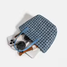 Elena | Bolso denim cubo