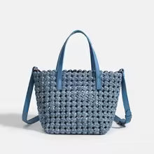 Elena | Bolso denim cubo